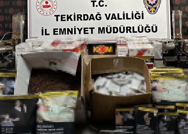 Kaçak tütün operasyonunda 10 binlerce paket ele geçirildi