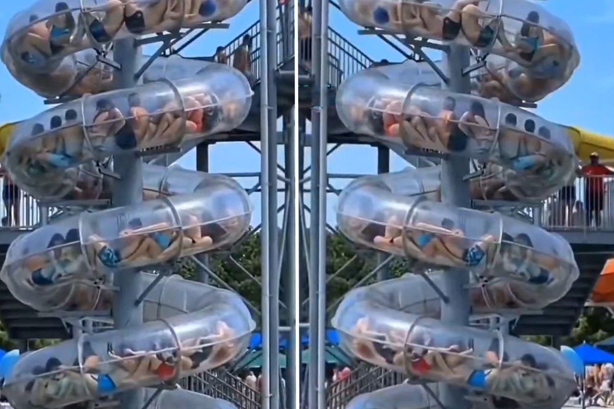 Çin’deki Su Parkında Korku Dolu Anlar: Kaydırakta Mahsur Kalan Ziyaretçiler